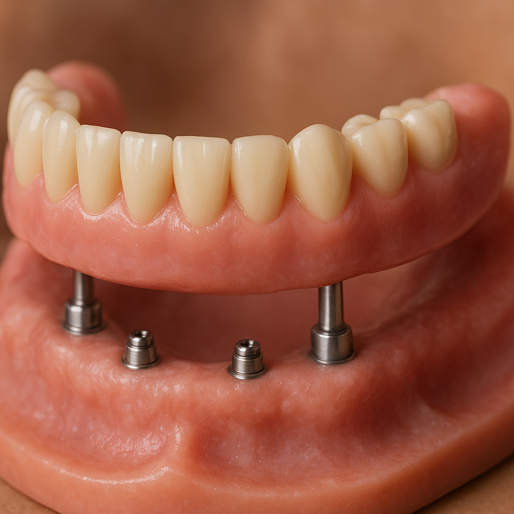 Protezy overdenture na implantach
