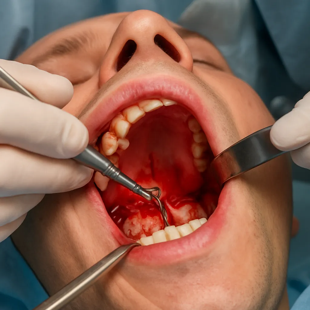 Zabiegi chirurgiczne jamy ustnej